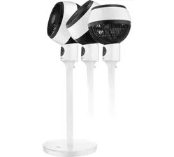 Вентилятор напольный BRAYER 4953BR, 50Вт,вертик/горизонт.вращение, пульт, таймер, сенсор.панель