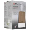 Увлажнитель воздуха BRAYER BR4914, объем бака 3 л, 22 Вт, арома-контейнер, коричневый/белый (456132)