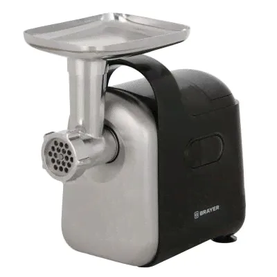 Мясорубка Brayer 1602BR 2000 Вт серебристый чёрный-0