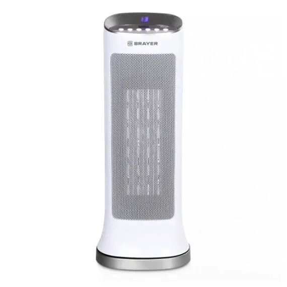 Тепловентилятор BRAYER BR4804, 2000 Вт, LED-дисплей, пульт ДУ, площадь 20 кв. мэлектронное управление, вращающийся корпус 35 ° кэшбэк-0